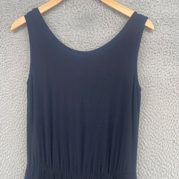 Calvin Klein Dress Womens 4 Black Tank Maxi Full Skirt Elastic Waist Pullover - Picture 4 of 9